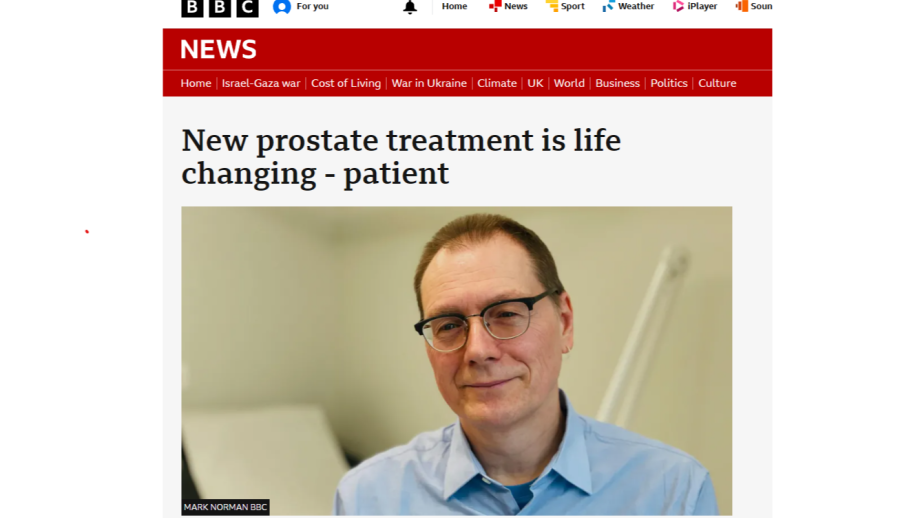 iTIND - the new prostate treatment changing men's lives - news from BBC South East