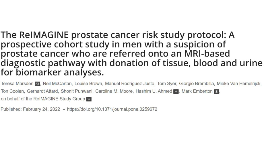 ReIMAGINE Prostate Cancer Risk Study