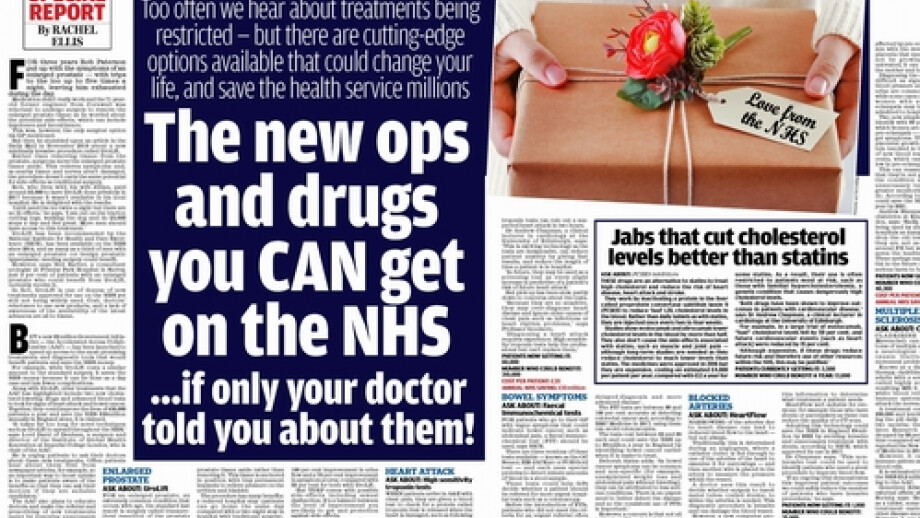 Government initiative to get treatments to patients on the NHS includes UroLift